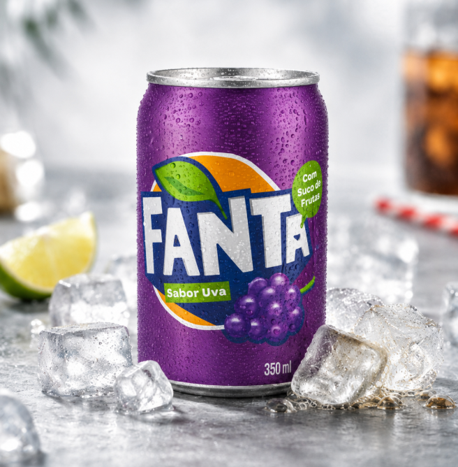 Fanta uva lata 350ml