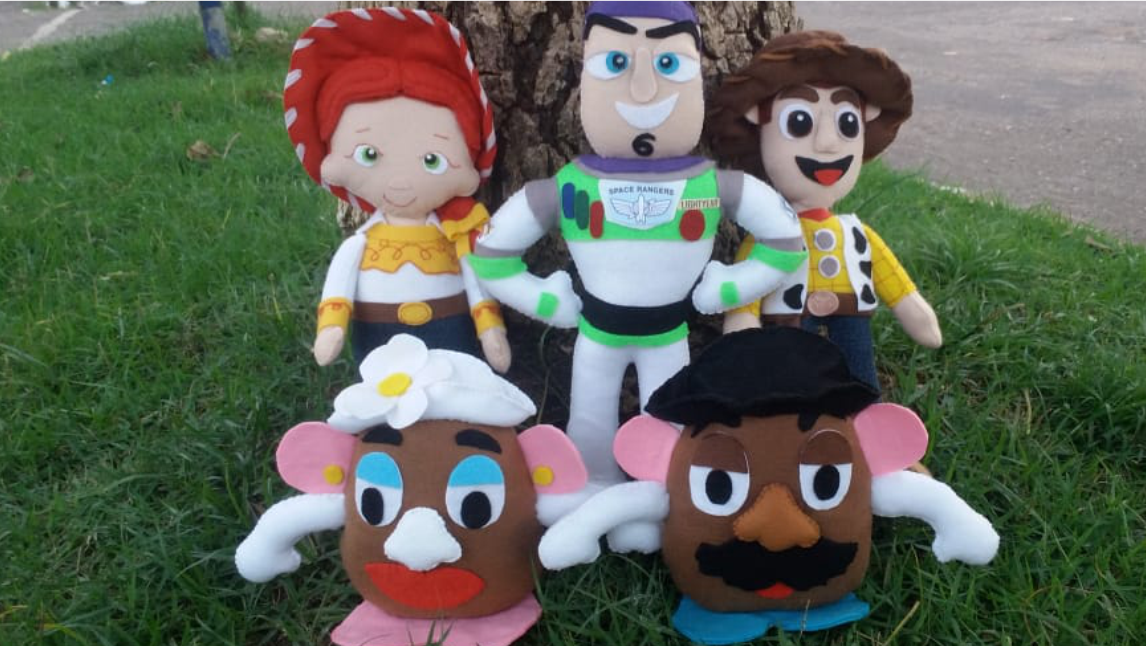 Kit Toy story em feltro